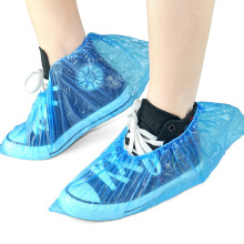 100pcs/1bag Disposable Plastic Shoe Covers Waterproof And Dustproof PE Disposal Shoe Cover